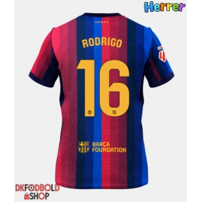 Barcelona Rodri Hernandez #16 Hjemmebanetrøje 2026-27 Kort ærmer Barcelona Rodri Hernandez #16 Hjemmebanetrøje 2026-27 Kort ærmer